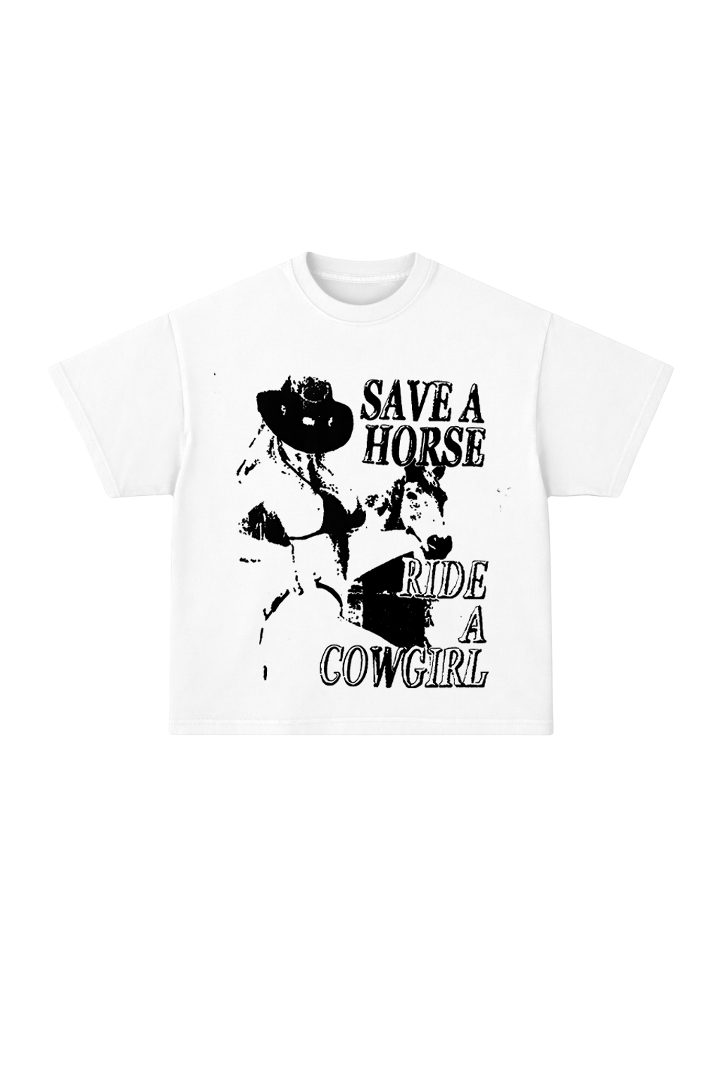 SAVE A HORSE. RIDE A COWGIRL T-shirt