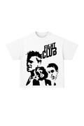 Fight Club Oversized Premium Tee-White