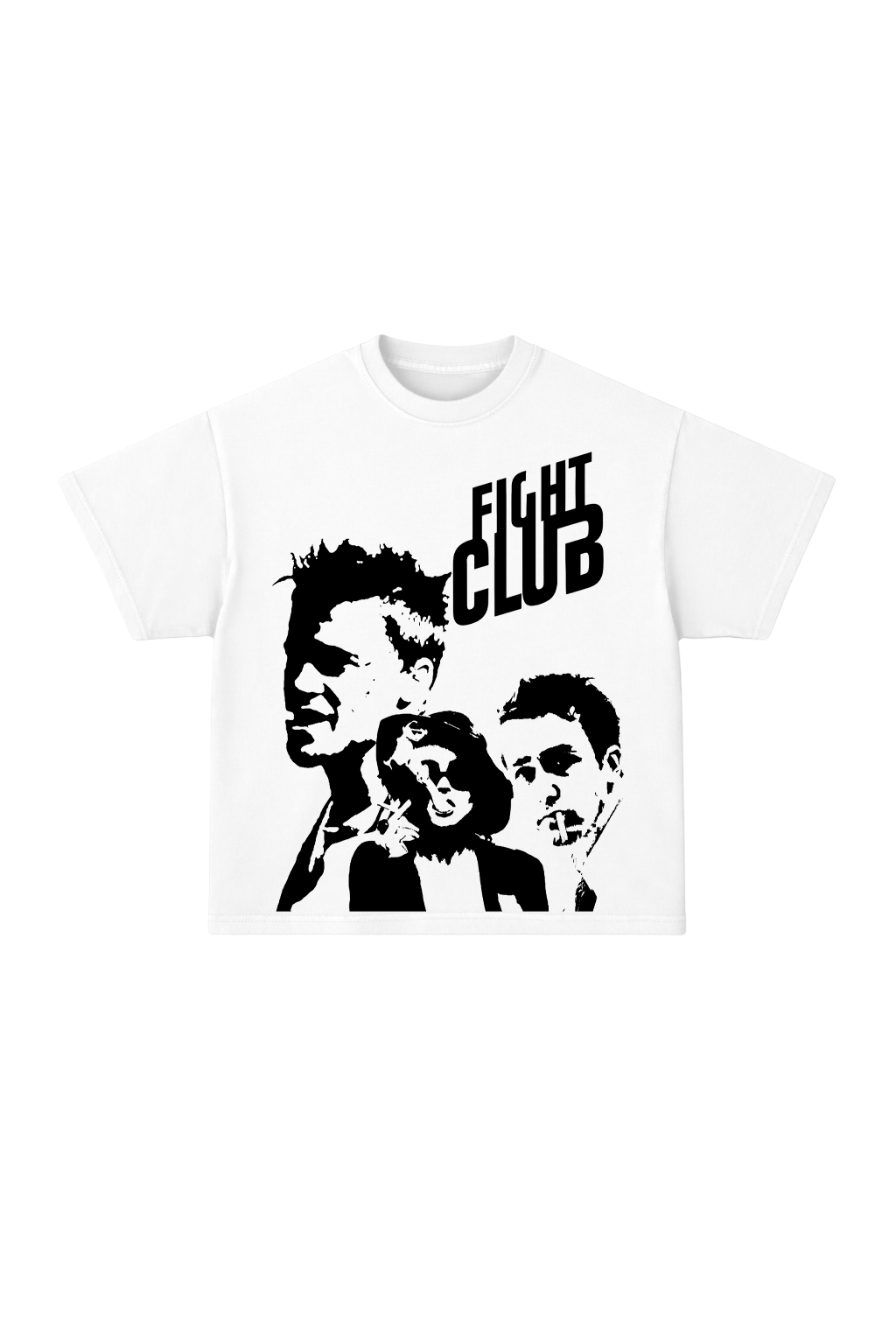 Fight Club Oversized Premium Tee-White