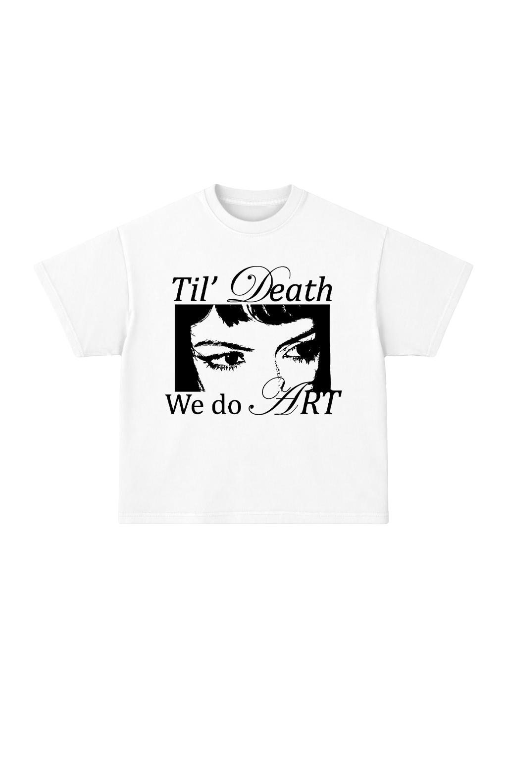 Till Death we do art <3 Oversized Tee